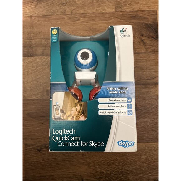 Webcam - Logitech Quickcam Connect For Video Calling Camera - Blue White - Picture 8 of 12